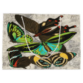 Illustration-1: Französische Vintage Schmetterling Große Geschenktüte (Rückseite)