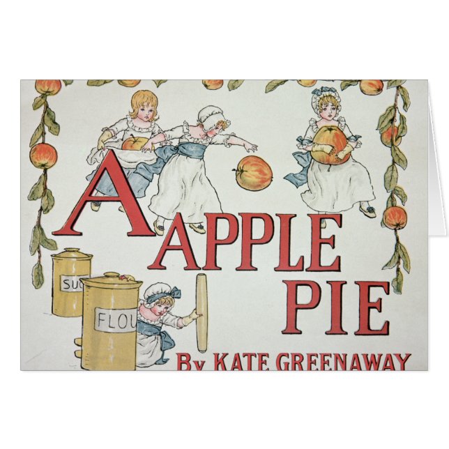 Illustration "A" 'vom Apfelkuchen Alphabet (Vorderseite (Horizontal))