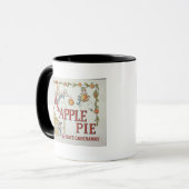 Illustration "A" 'vom Apfelkuchen Alphabet Tasse (Vorderseite Links)
