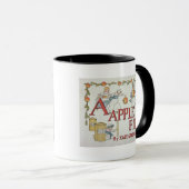 Illustration "A" 'vom Apfelkuchen Alphabet Tasse (VorderseiteRechts)