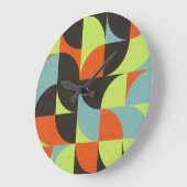 Illustration abstrakt geometrischer Computerkunst Große Wanduhr (Winkel)