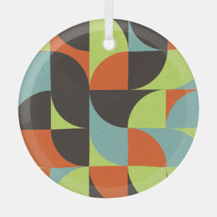 Illustration abstrakt geometrischer Computerkunst Ornament Aus Glas