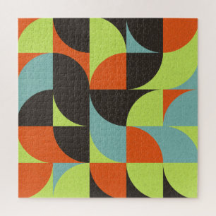 Illustration abstrakt geometrischer Computerkunst Puzzle