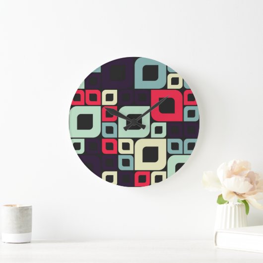 Illustration abstrakter Geometrie, computergestütz Große Wanduhr (Zuhause)