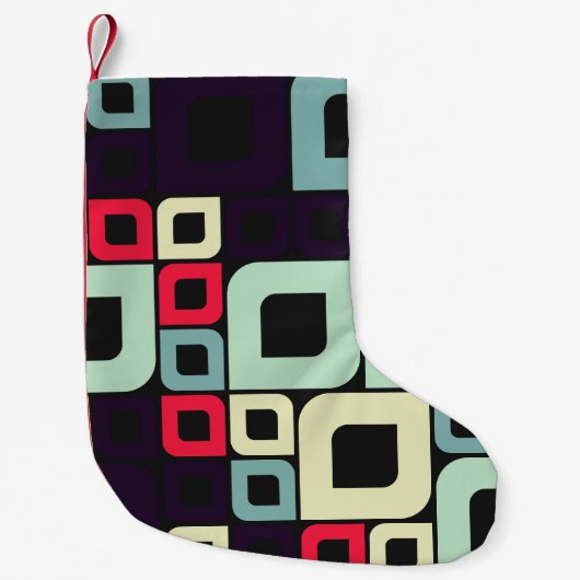 Illustration abstrakter Geometrie, computergestütz Kleiner Weihnachtsstrumpf (Vorderseite)
