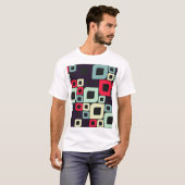 Illustration abstrakter Geometrie, computergestütz T-Shirt (Vorne ganz)