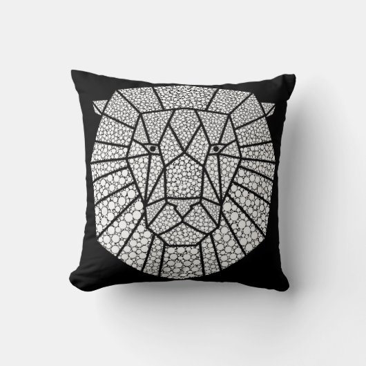 Illustration Abstrakter Kunst Kissen (Vorderseite)