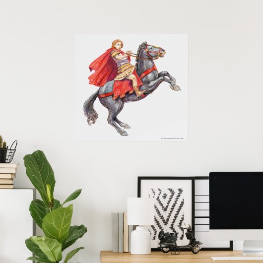 Illustration Alexander des Großen Poster (Heimbüro)