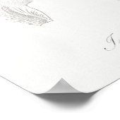 Illustration alter Blumen Poster (Ecke)