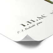 Illustration alter Blumen Poster (Ecke)