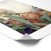 Illustration alter Blumen Poster (Ecke)