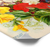 Illustration alter Blumen Poster (Ecke)
