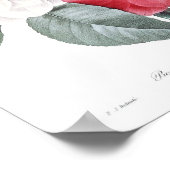 Illustration alter Blumen Poster (Ecke)