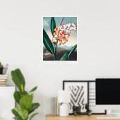 Illustration alter Blumen Poster (Heimbüro)