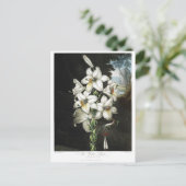 Illustration alter Blumen Postkarte (Stehend Vorderseite)