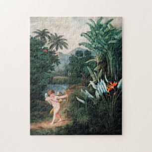 Illustration alter Blumen Puzzle