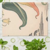 Illustration alter Chili-Pfeffer Geschirrtuch (Gefaltet)