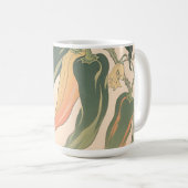 Illustration alter Chili-Pfeffer Kaffeetasse (VorderseiteRechts)