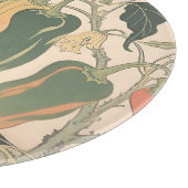 Illustration alter Chili-Pfeffer Schneidebrett (Ecke)