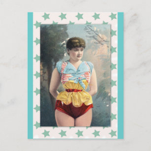 Illustration alter Kostüme Postkarte