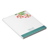 Illustration Aquarellfarbe Rosa und Weißes Petunia Notizblock (angewinkelt)