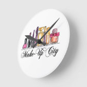 Illustration Aquarellfarben Acrylwand Runde Wanduhr (Winkel)