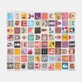 Illustration Art Collage Fleecedecke (Vorderseite (Horizontal))