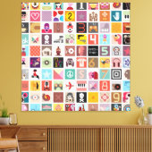 Illustration Art Collage Leinwanddruck (Insitu (Wohnzimmer))