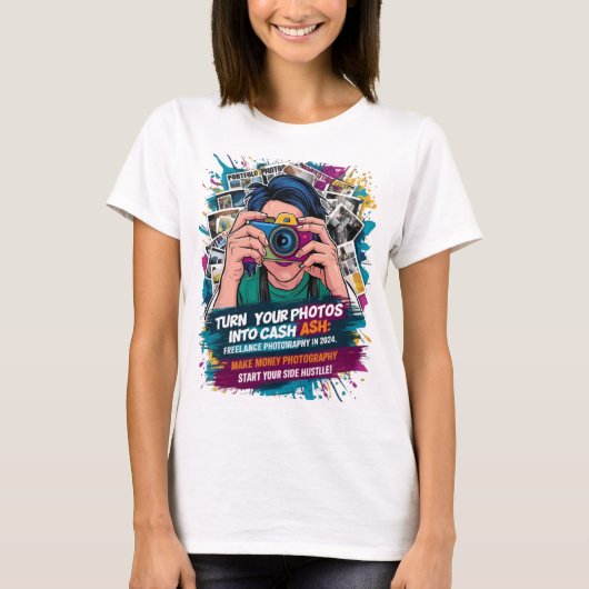 Illustration Art Women's Basic T - Shirt Design (Vorderseite)