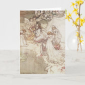 Illustration Arthurs Rackham | für Märchen, Fa Karte (Gelbe Blume)