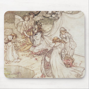 Illustration Arthurs Rackham für Märchen, Fa Mousepad