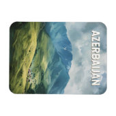 Illustration Aserbaidschan Kunst Vintag Magnet (Horizontal)