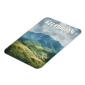 Illustration Aserbaidschan Kunst Vintag Magnet (Linke Seite)