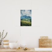 Illustration Aserbaidschan Kunst Vintag Poster (Küche)
