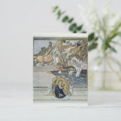 Illustration aus Dantes 'Göttlicher Komödie' Postkarte (Stehend Vorderseite)