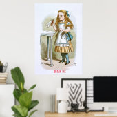 Illustration aus dem Kinderzimmer Alice - Trink ic Poster (Heimbüro)