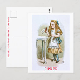 Illustration aus dem Kinderzimmer Alice - Trink ic Postkarte