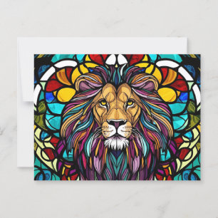 Illustration aus gefestigtem Glas Postkarte