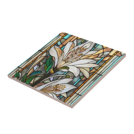 Illustration aus gestanztem Glas Fliese (Seite)