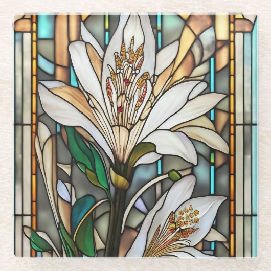 Illustration aus gestanztem Glas Glasuntersetzer (Vorderseite)