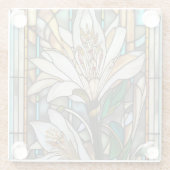 Illustration aus gestanztem Glas Glasuntersetzer (Rückseite)