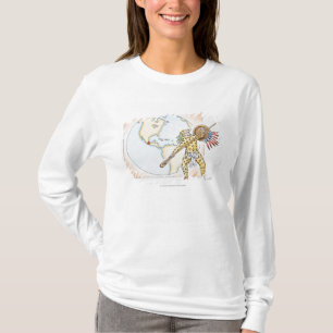 Illustration aztekischen Jaguar-Kriegers T-Shirt