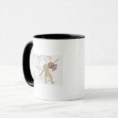 Illustration aztekischen Jaguar-Kriegers Tasse (Vorderseite Links)