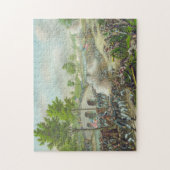 Illustration Battle Antietam US Zivil War, 1862, Puzzle (Vertikal)