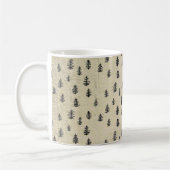 Illustration Baum Berg Muster Rustikal Kaffeetasse (Links)