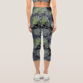 Illustration beliebter überdachter Pflanze Capri Leggings (Rückseite)