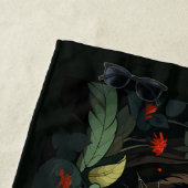 Illustration benutzerdefinierter Monogramm-Tiger Strandtuch (Beispiel)