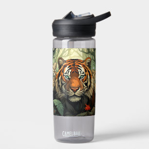 Illustration benutzerdefinierter Monogramm-Tiger Trinkflasche