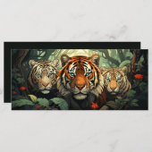 Illustration benutzerdefinierter Text-Tiger (Vorne/Hinten)