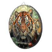 Illustration benutzerdefinierter Text-Tiger Dartscheibe (Vorderseite rechts)